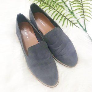 Indigo Rd Dusky Grey Blue Faux Suede Loafer - 7.5M
